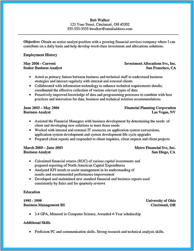 Resume Summary Examples For Technology Knolidge