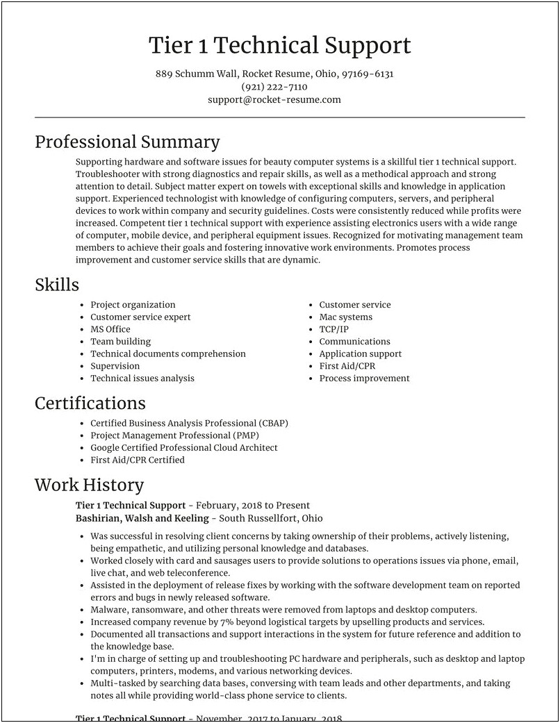 Resume Summary For A Ohio Certified Peer Supporter