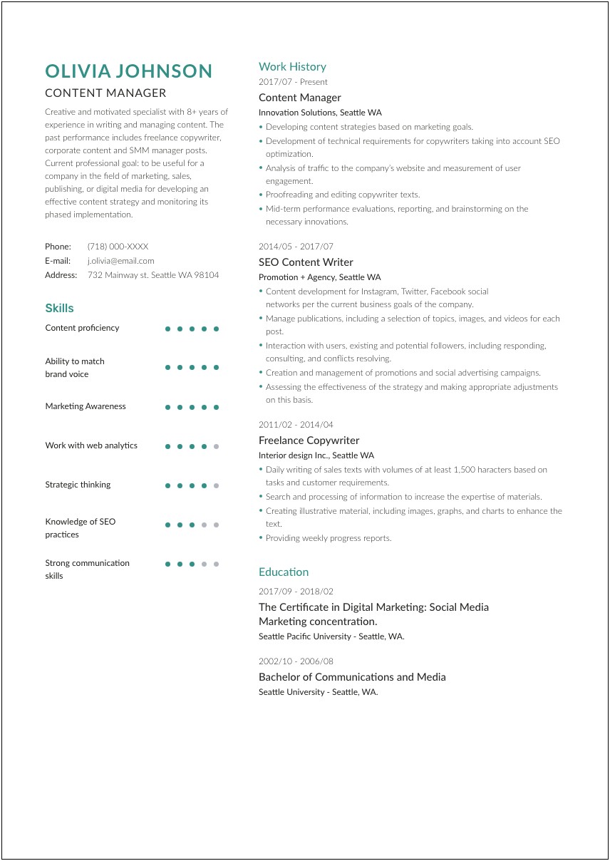 Resume Summary For Remote Jobs