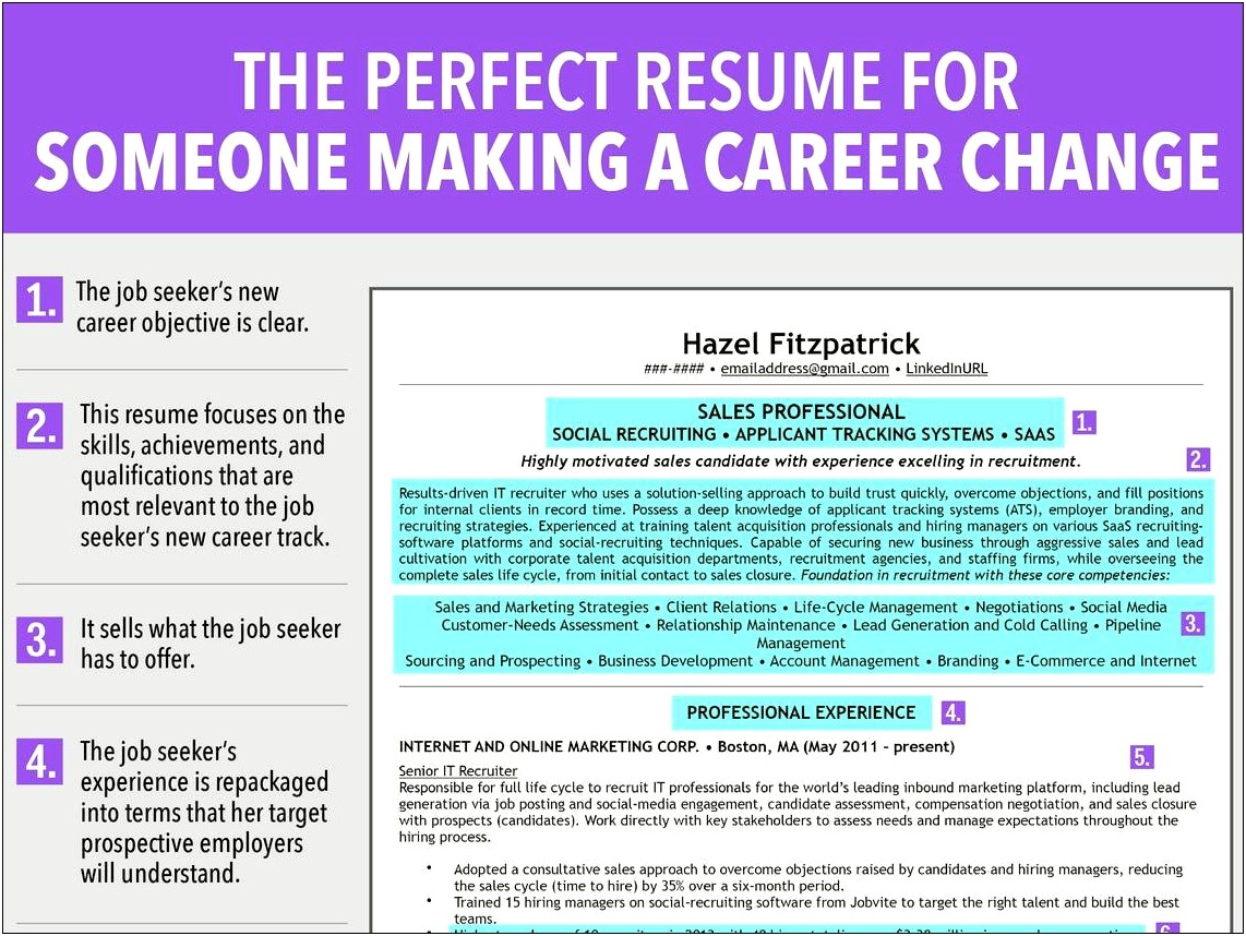 Resume Summary Of Skills To Change Industries