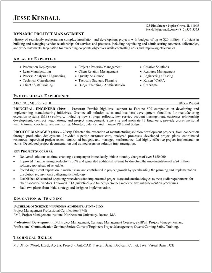 Resume Summary Seeking Growth Dynamic Position