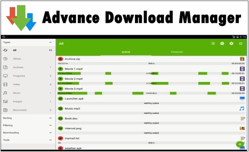 Resume Supported Download Manager For Android