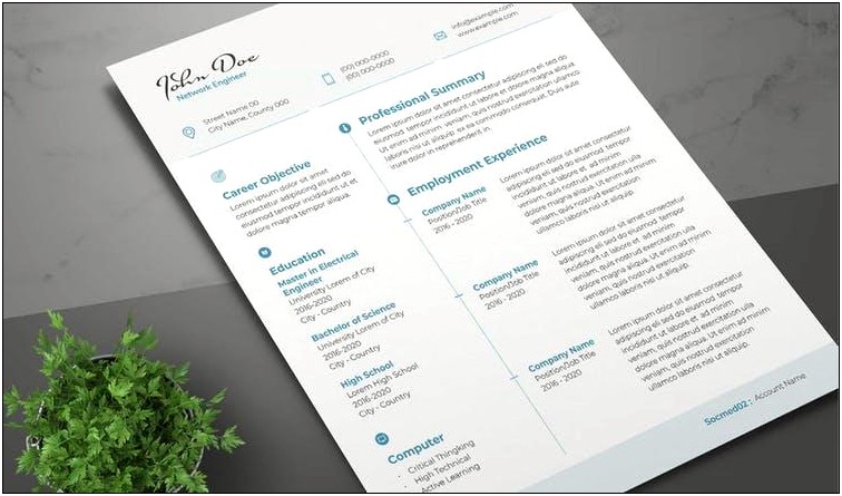 Resume Template For City Job