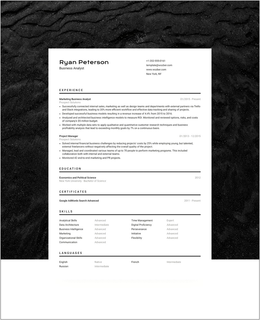 Resume Template For First Time Job Seekers