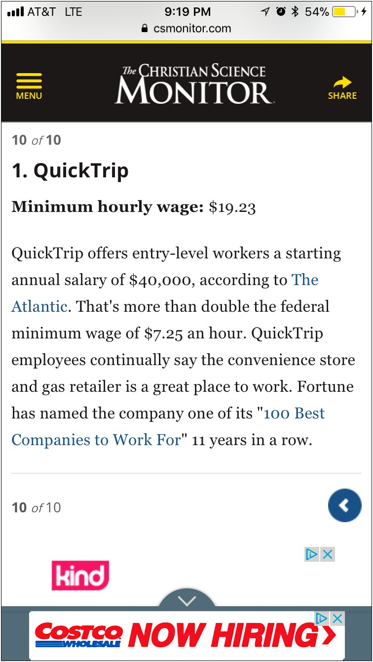 Resume Template For Minimum Wage Job