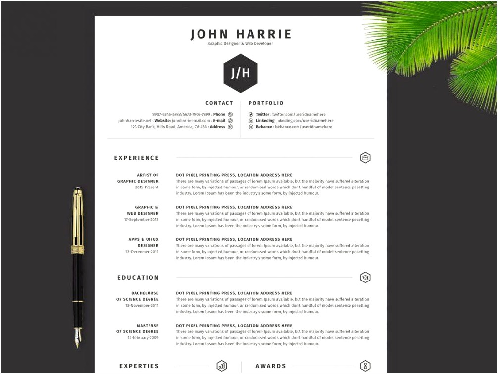 Resume Template For Us Free Download Microsoft Word