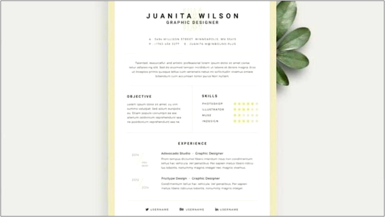 Resume Template Psd File Free Download