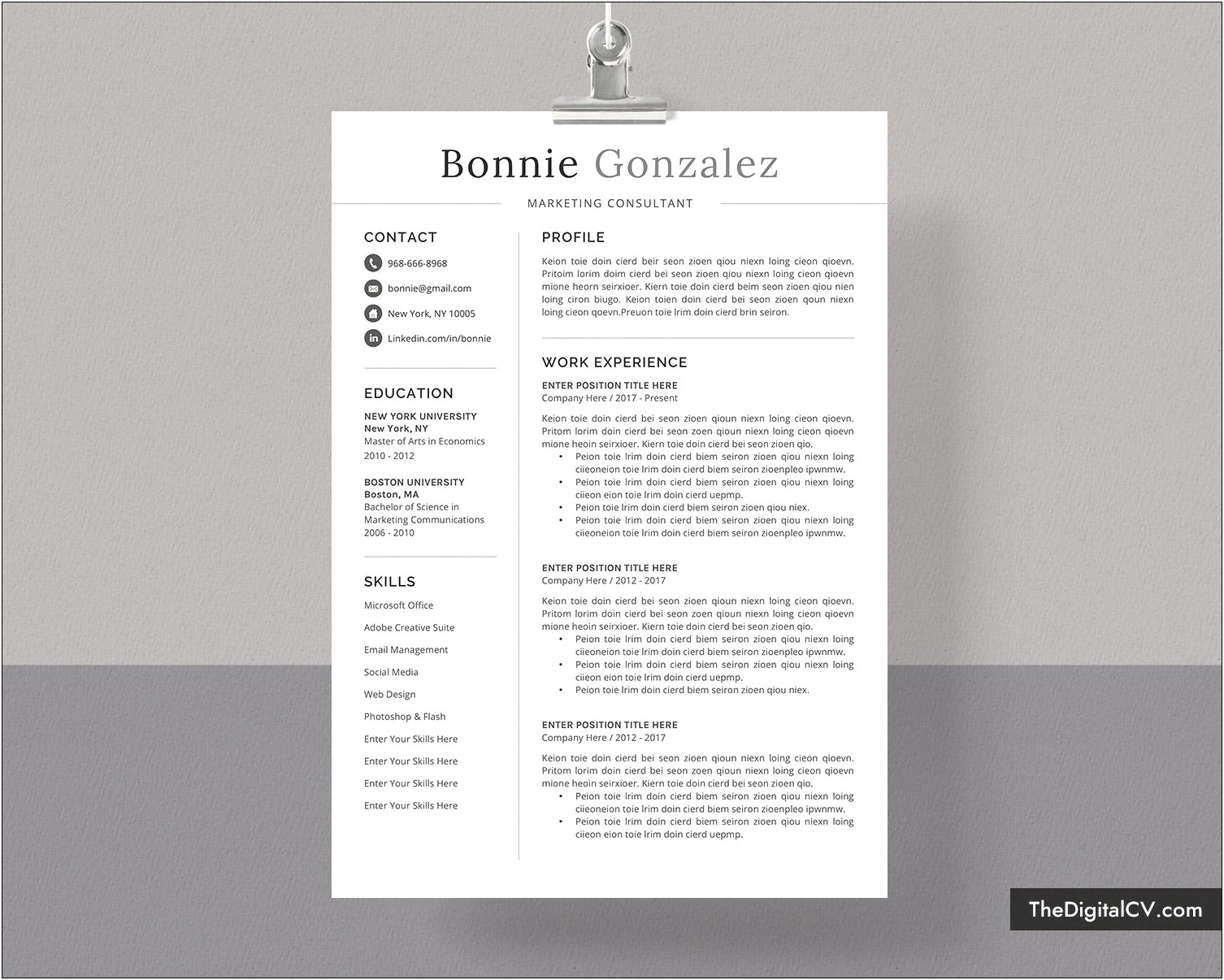 Resume Templates For Graduating College Students