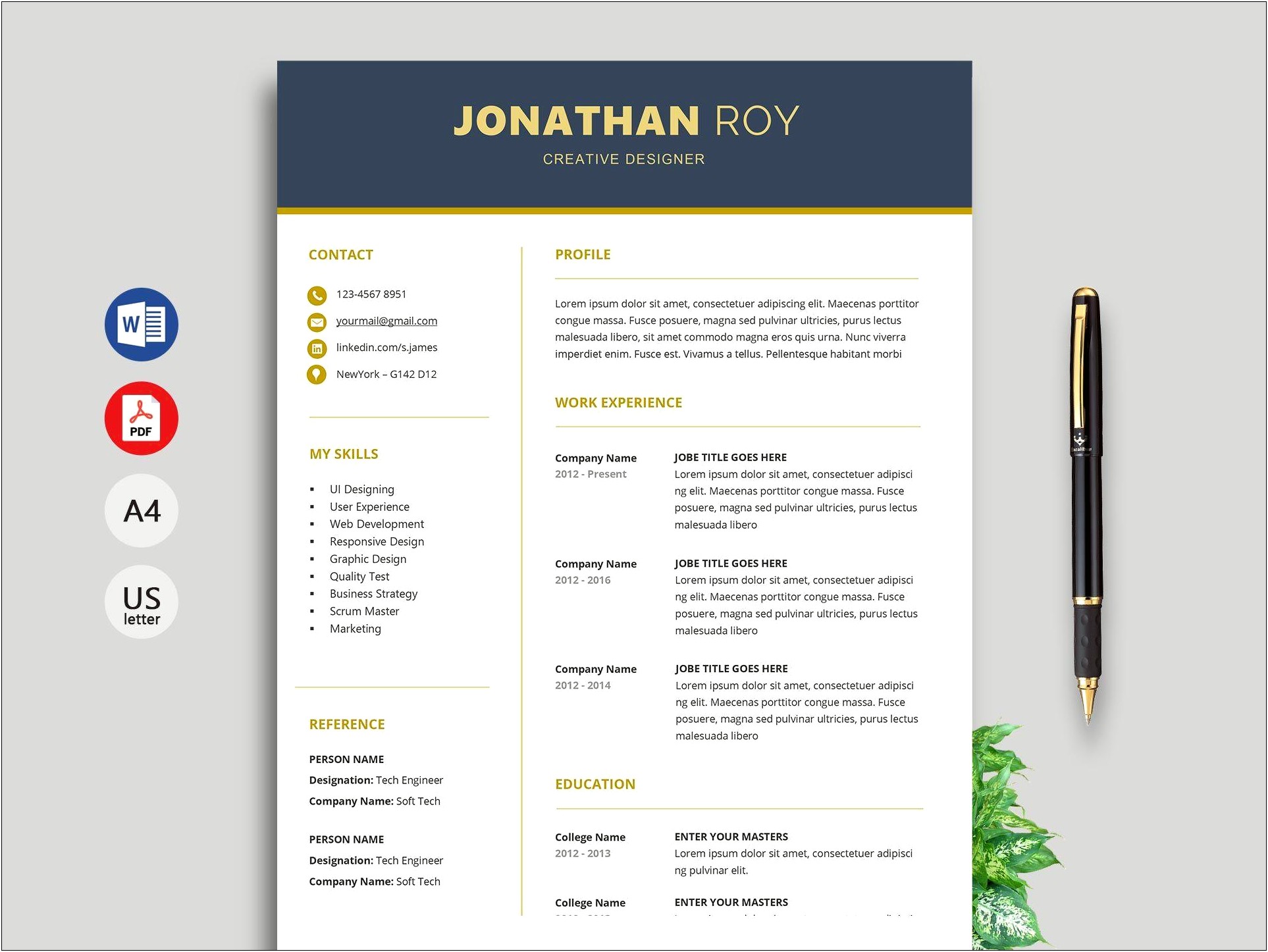 Resume Templates Free For Download