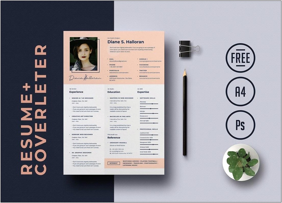 Resume Templates Pages For Free