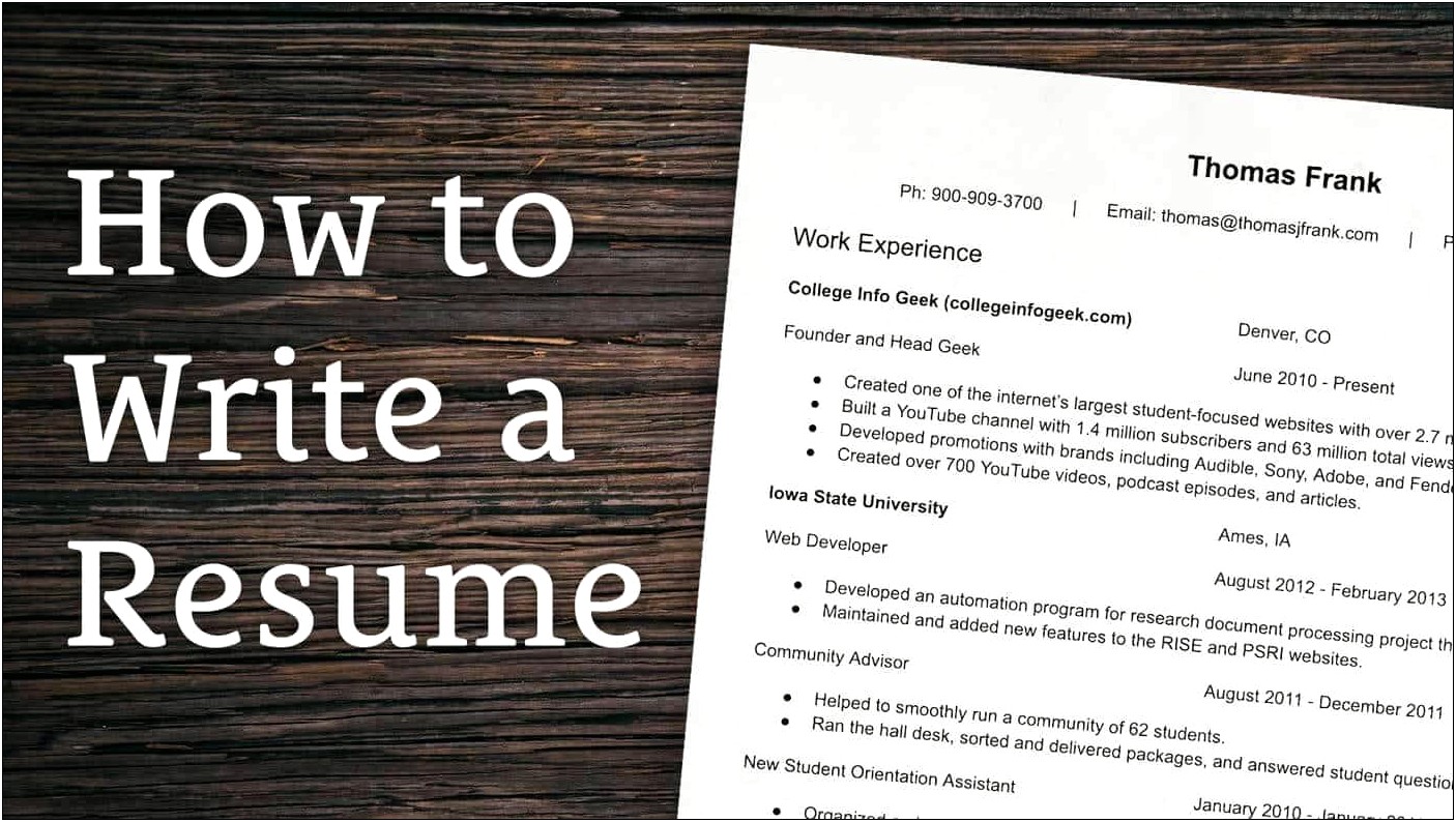 Resume That You Input Job Information