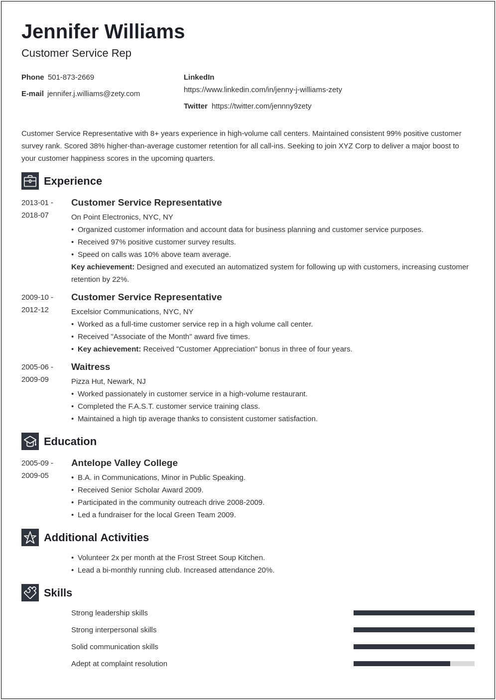 Resume To List A Lot Of Experience