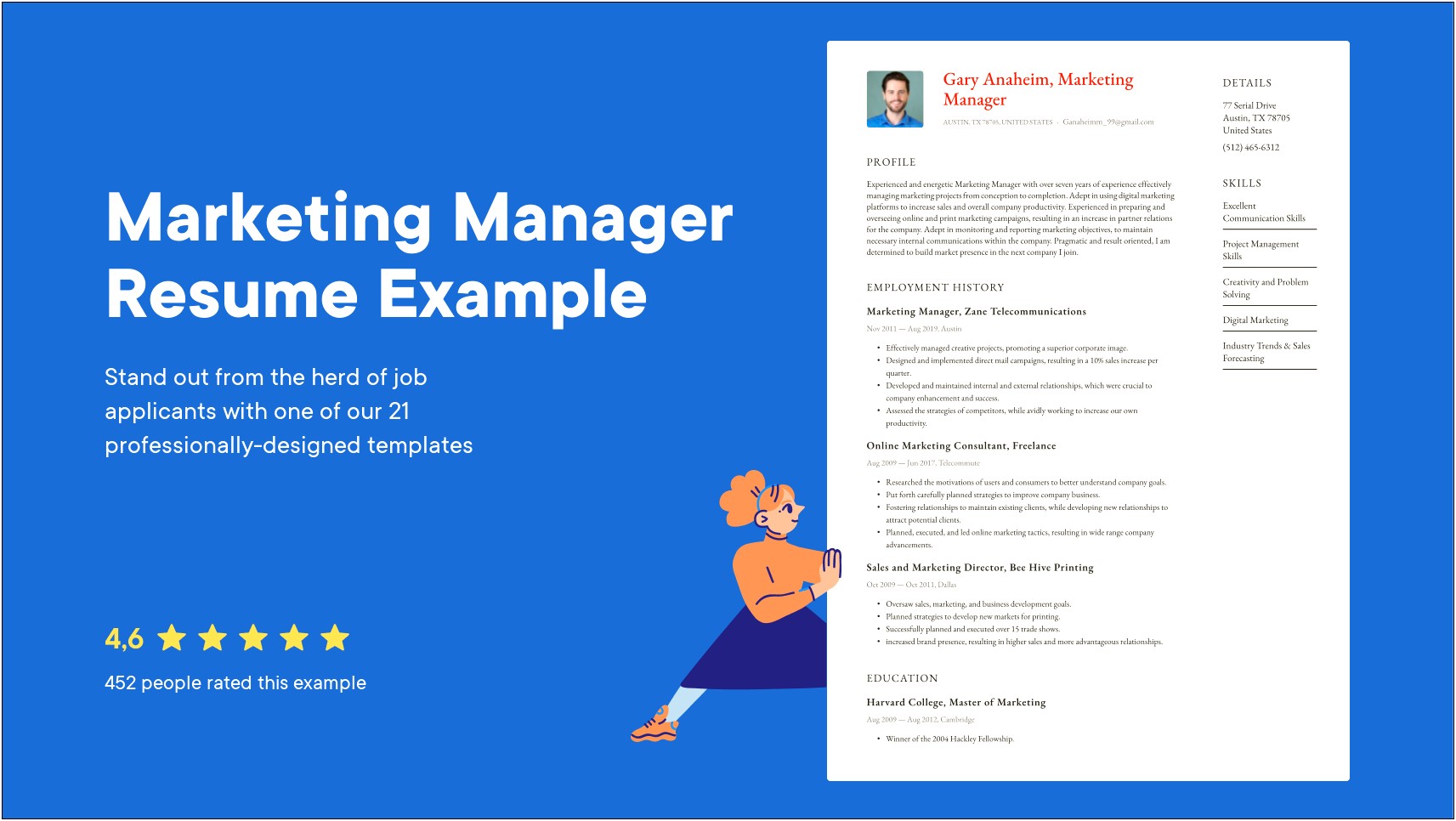 Resume Ways To Say Marketing Manager