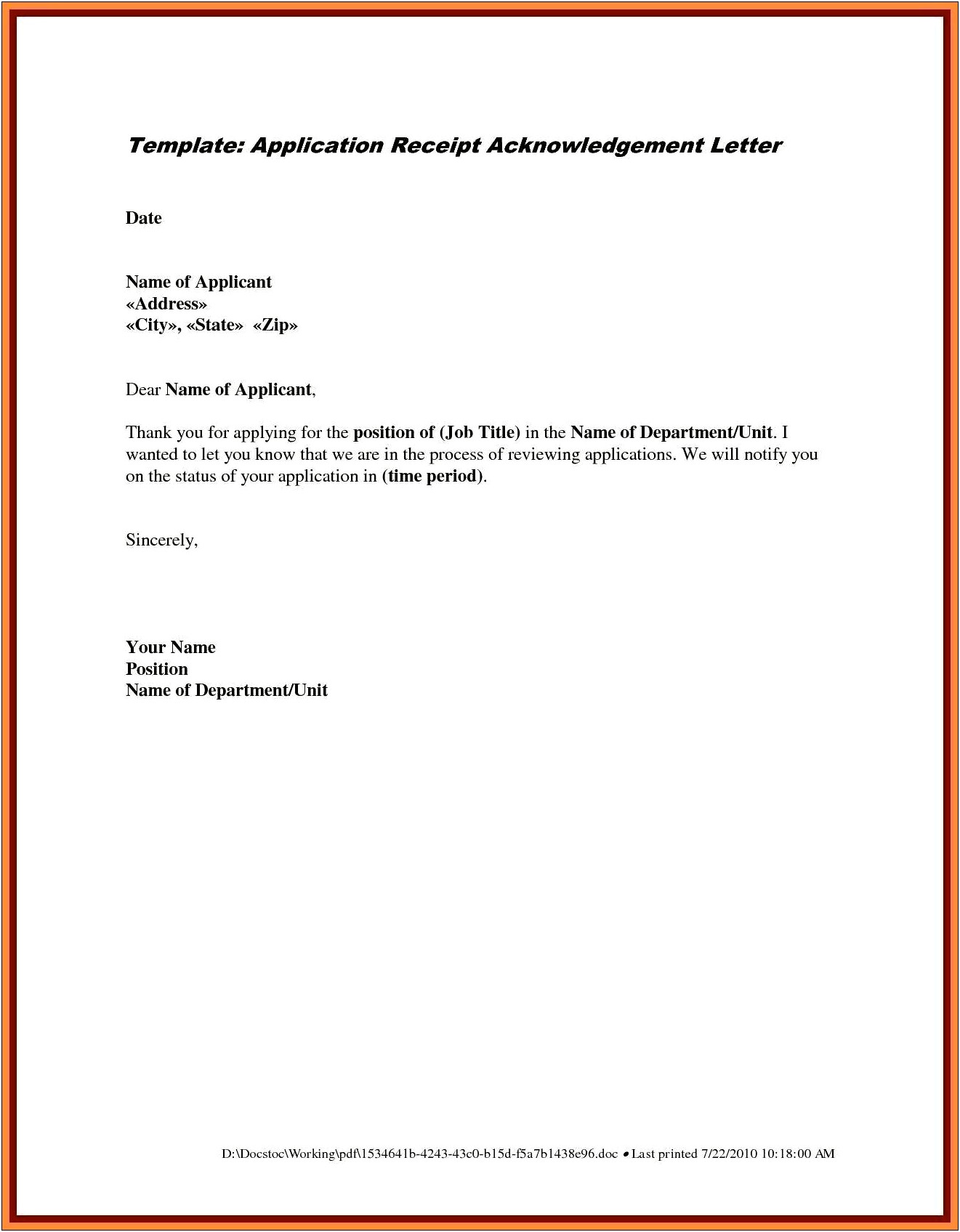 Resume With Cover Letter Sample Pdf