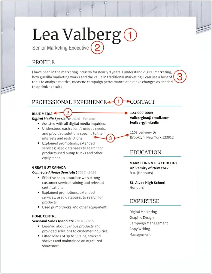 Resume With Experience In Another Industry