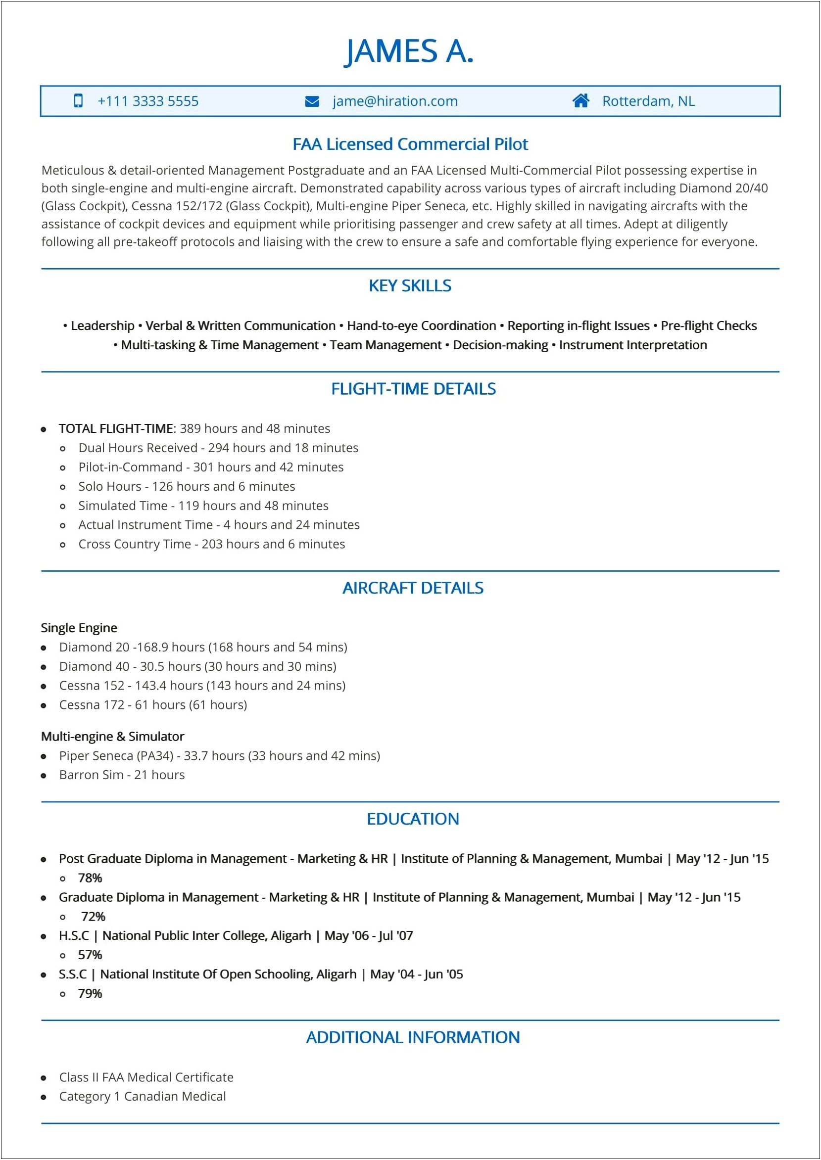 Resume With No Relevant Work Experience Examples