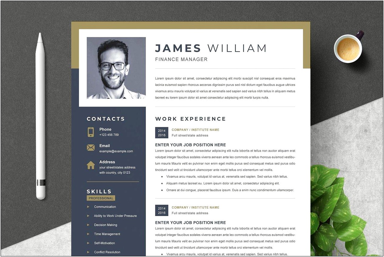 Resume With Pictures Template Free