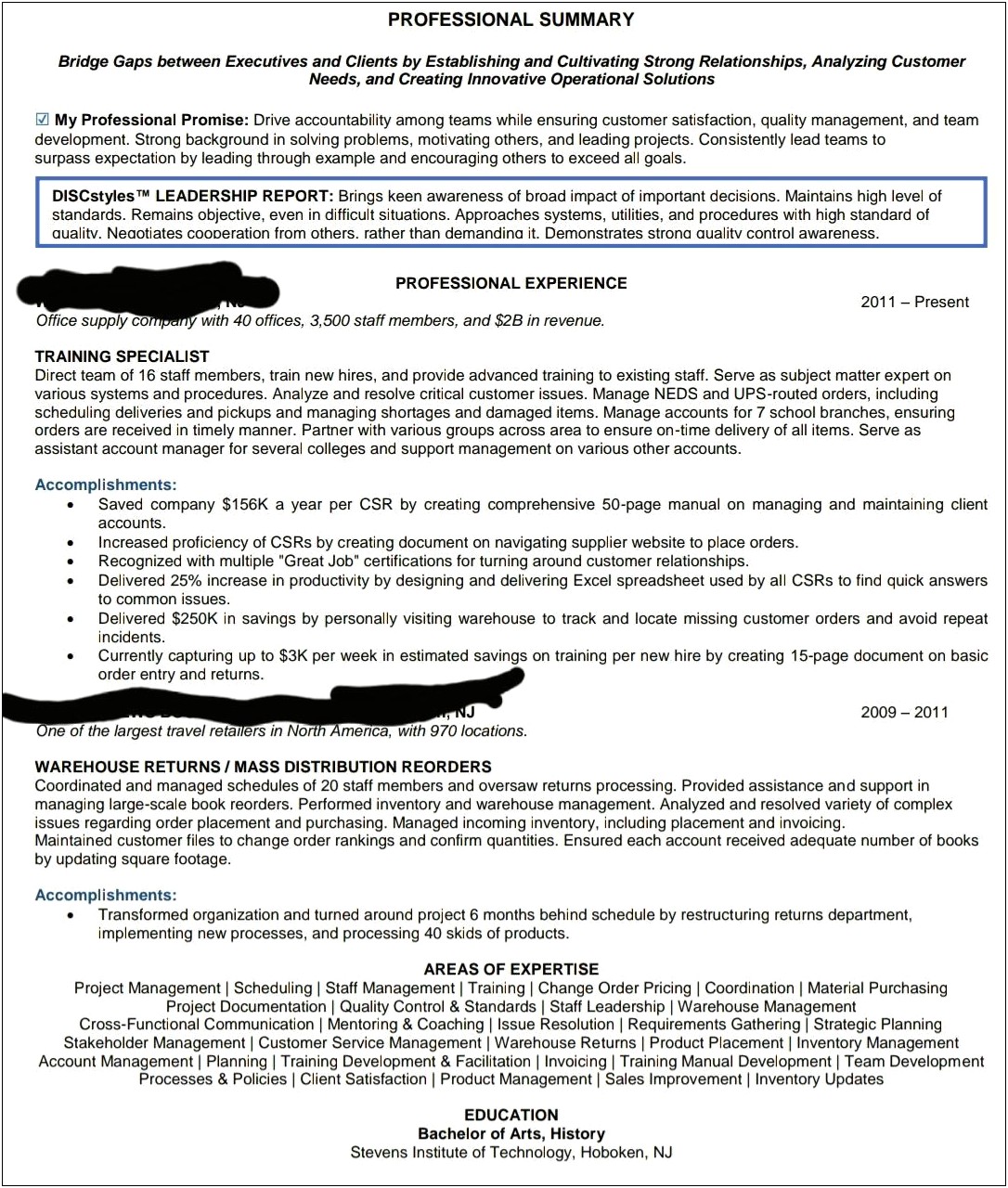 Resume With Too Many Jobs