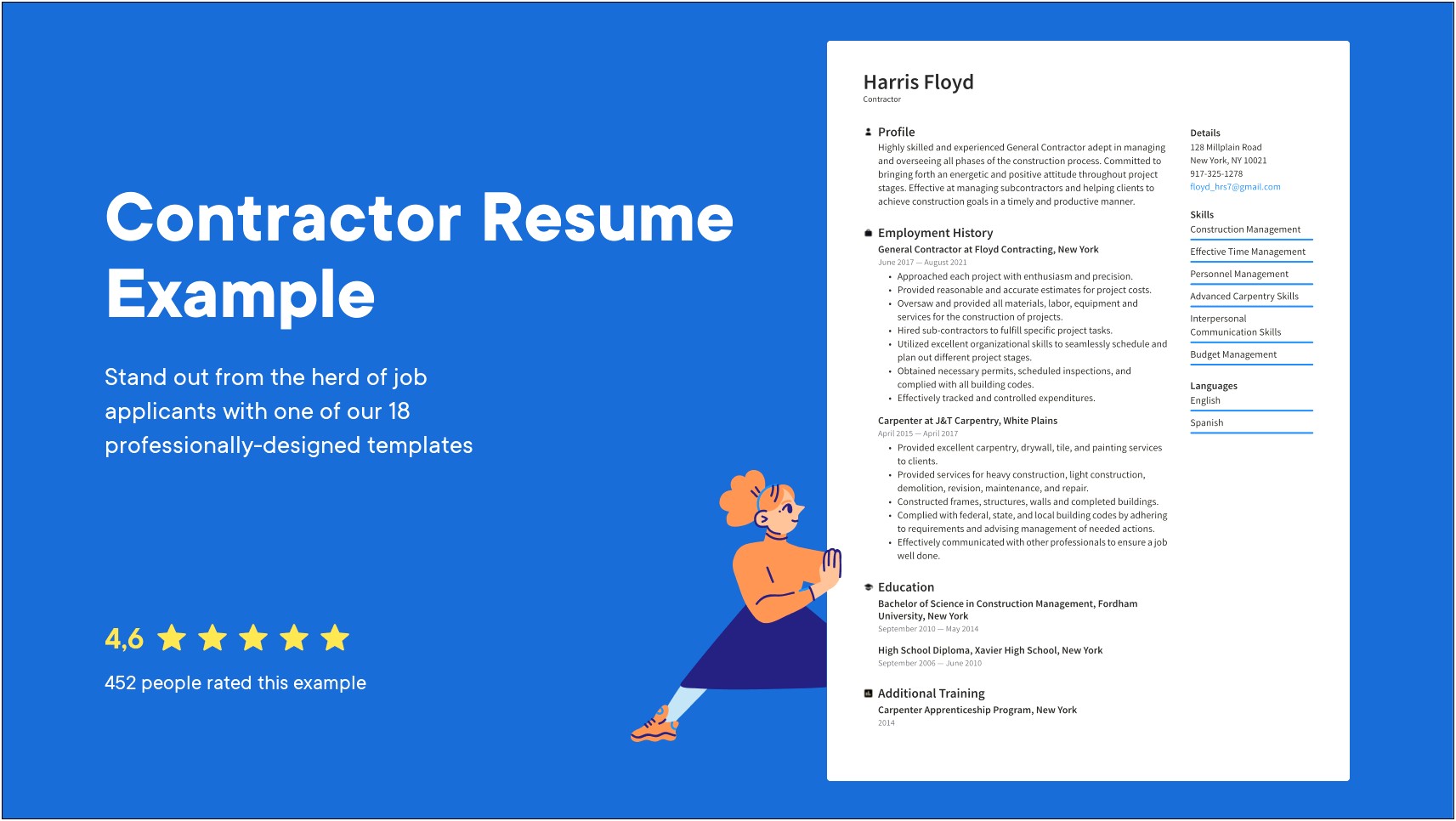 Resume Working As A Contractor Through Staffing Agency