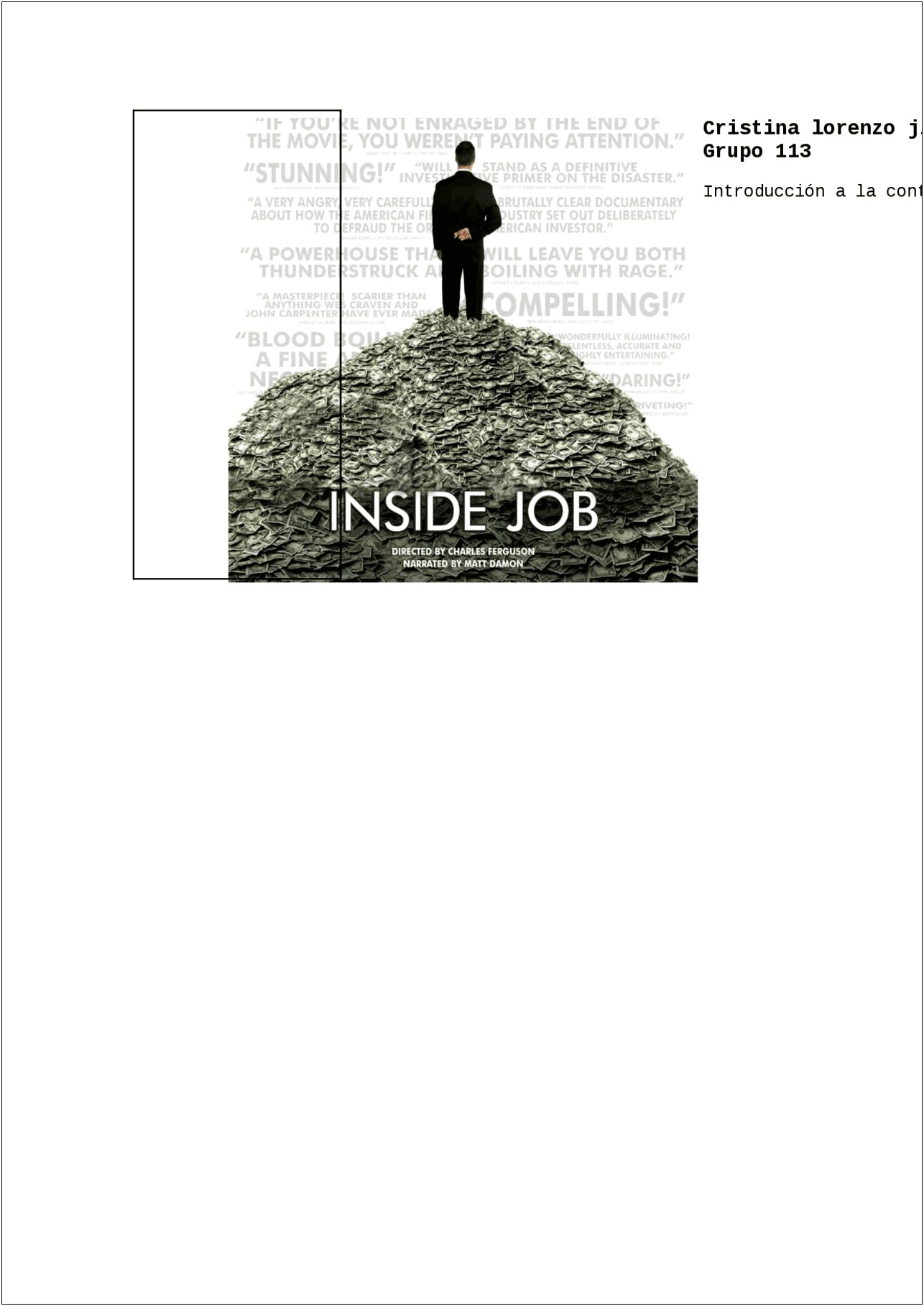 Resumen Inside Job Por Capitulos