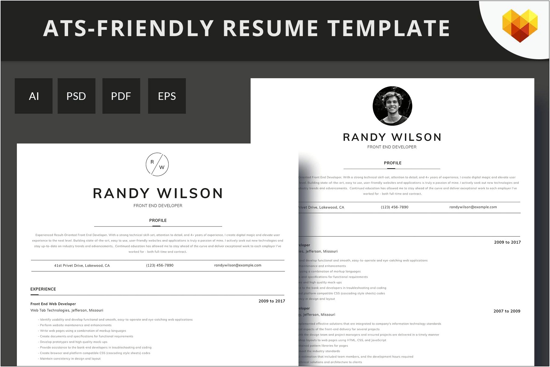 Resumes And Ats Ats Friendly Resume Template Free