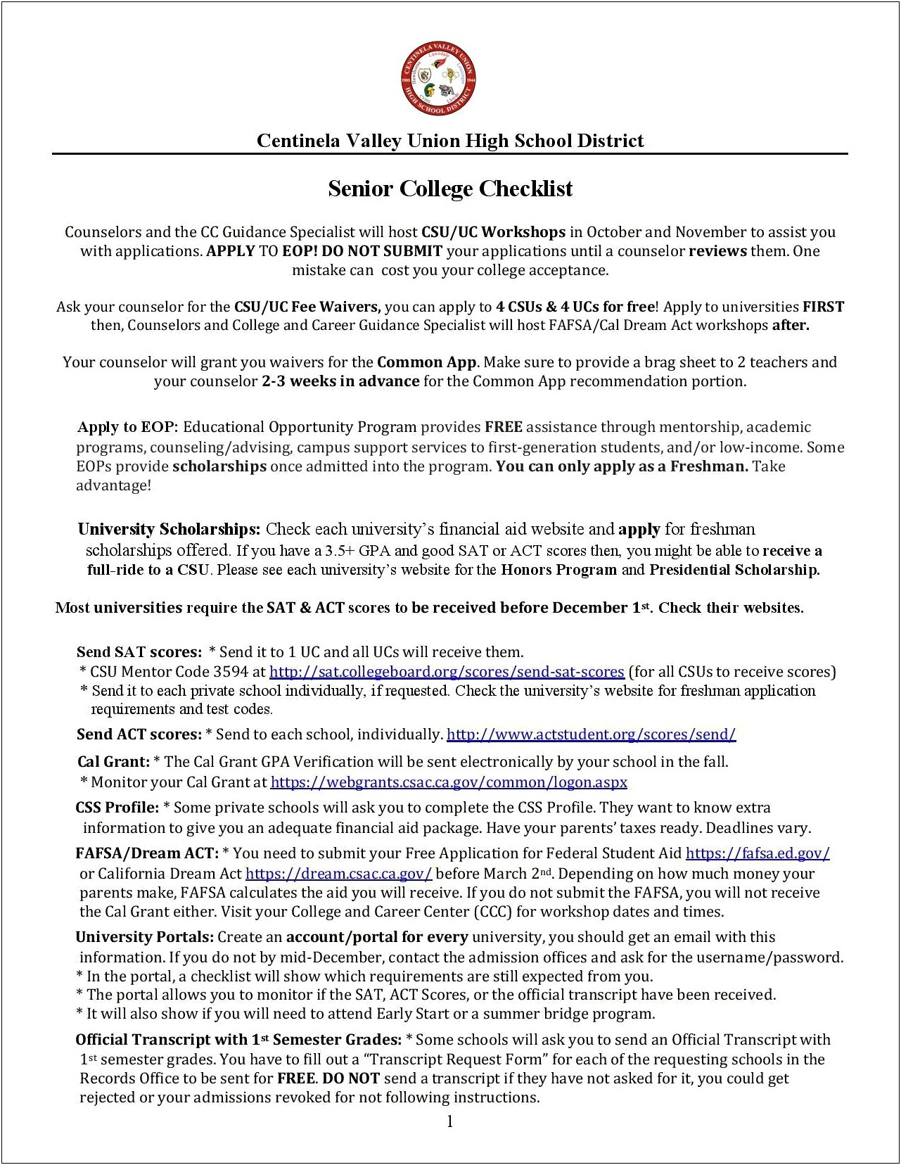 Resumes For High School Seniors Applying To College