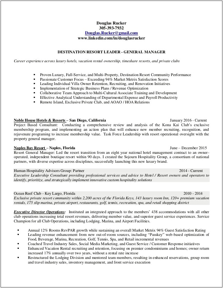 Retail Loss Prevention Manager Resume