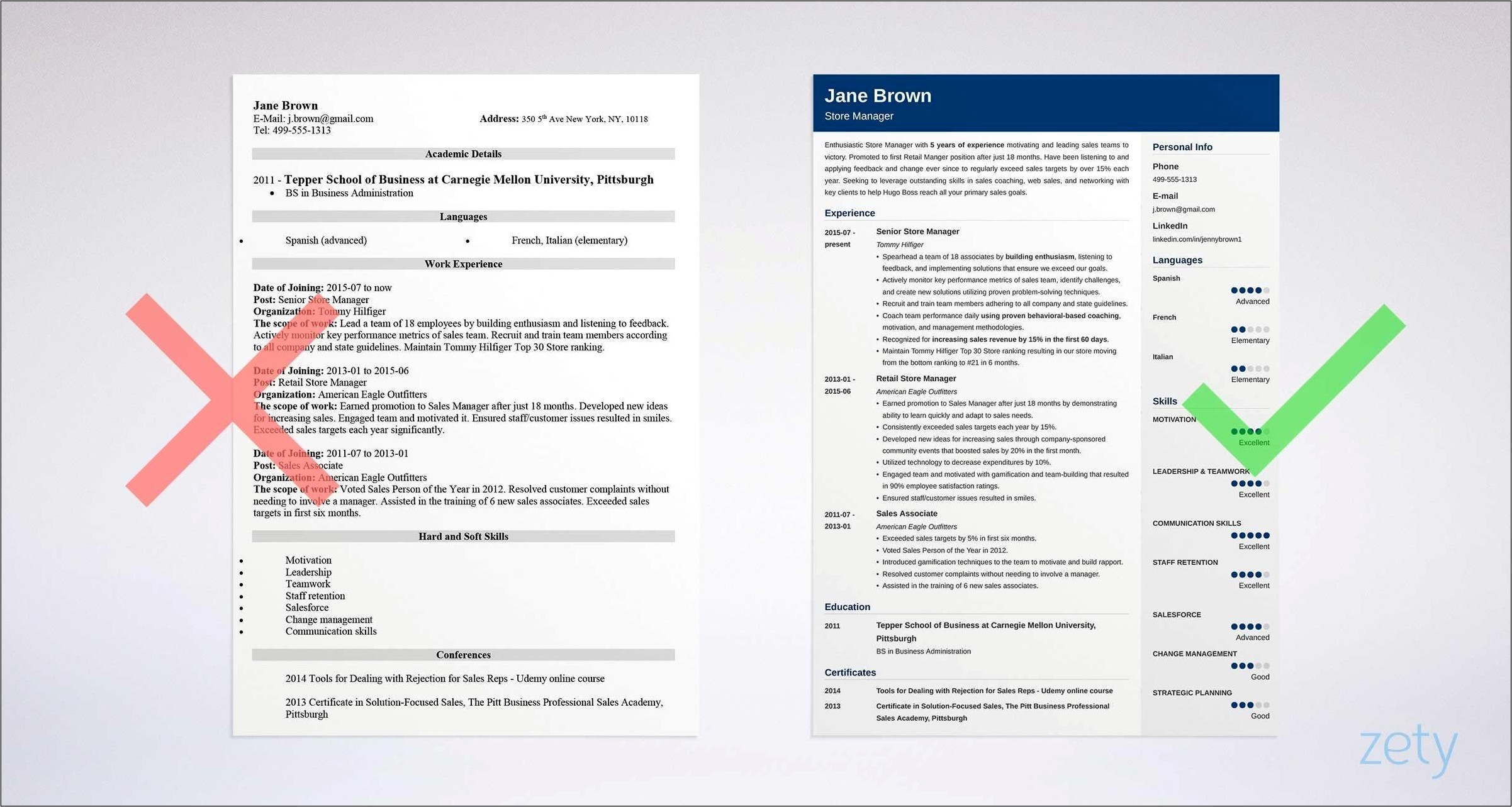 Retail Manager Objective Resume Examples
