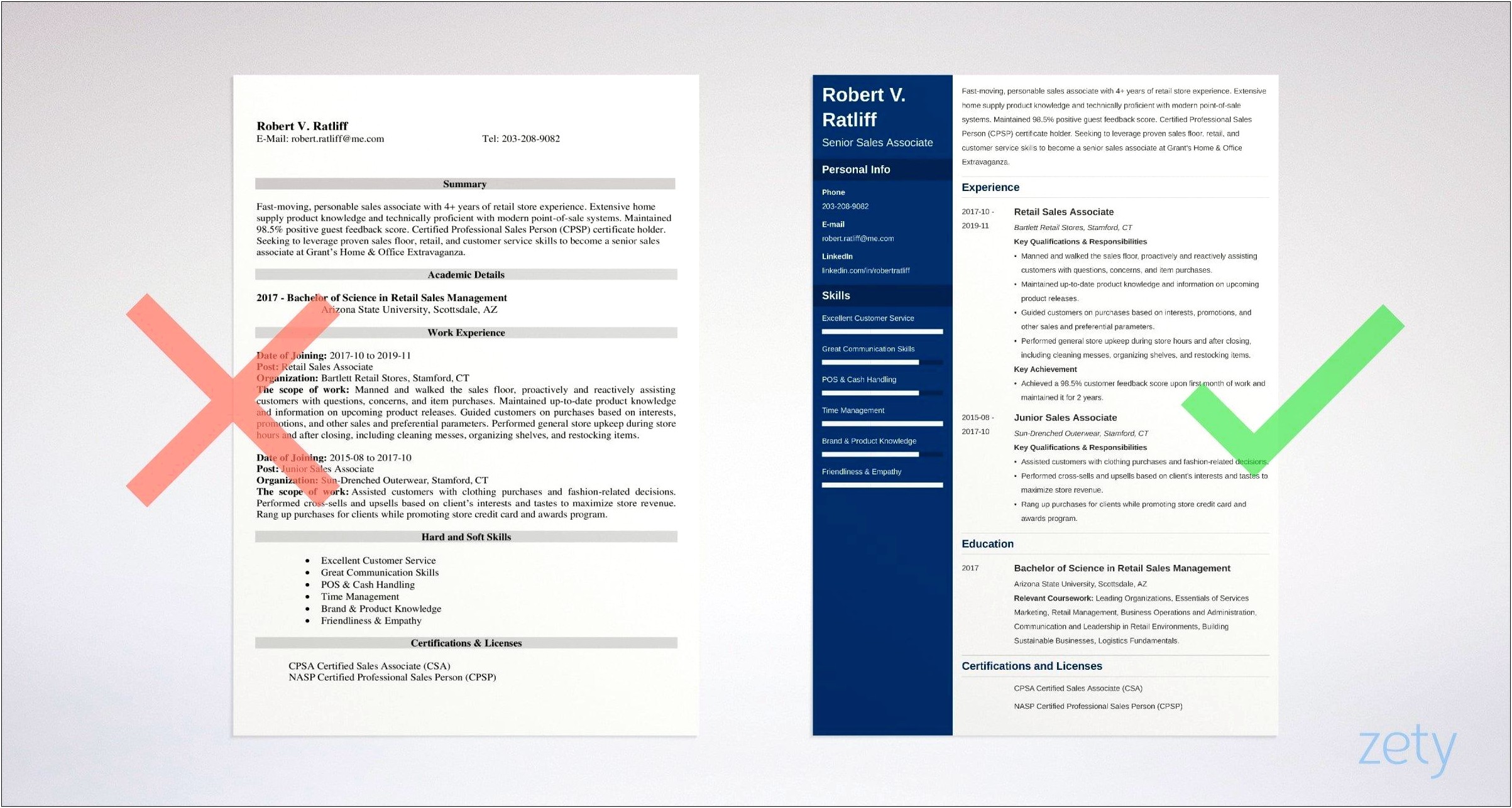 Retail Sales Associate Job Description Sample Resume