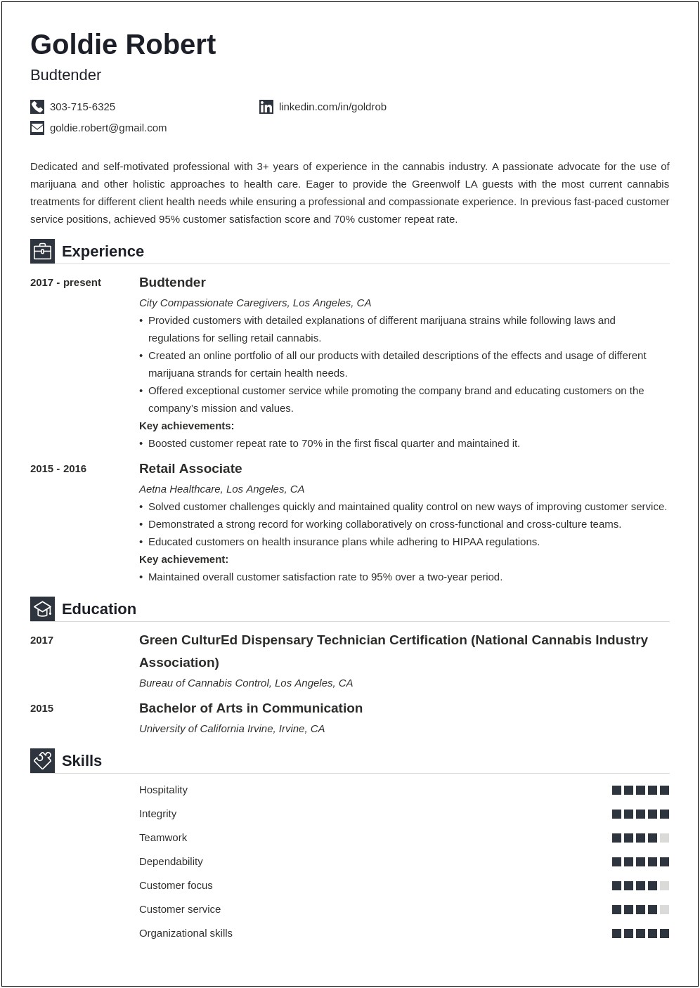 Retail To Healthcare Resume Examples