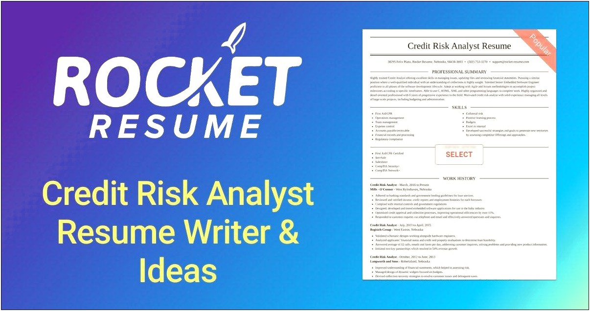 Risk Analyist Skills For Resume