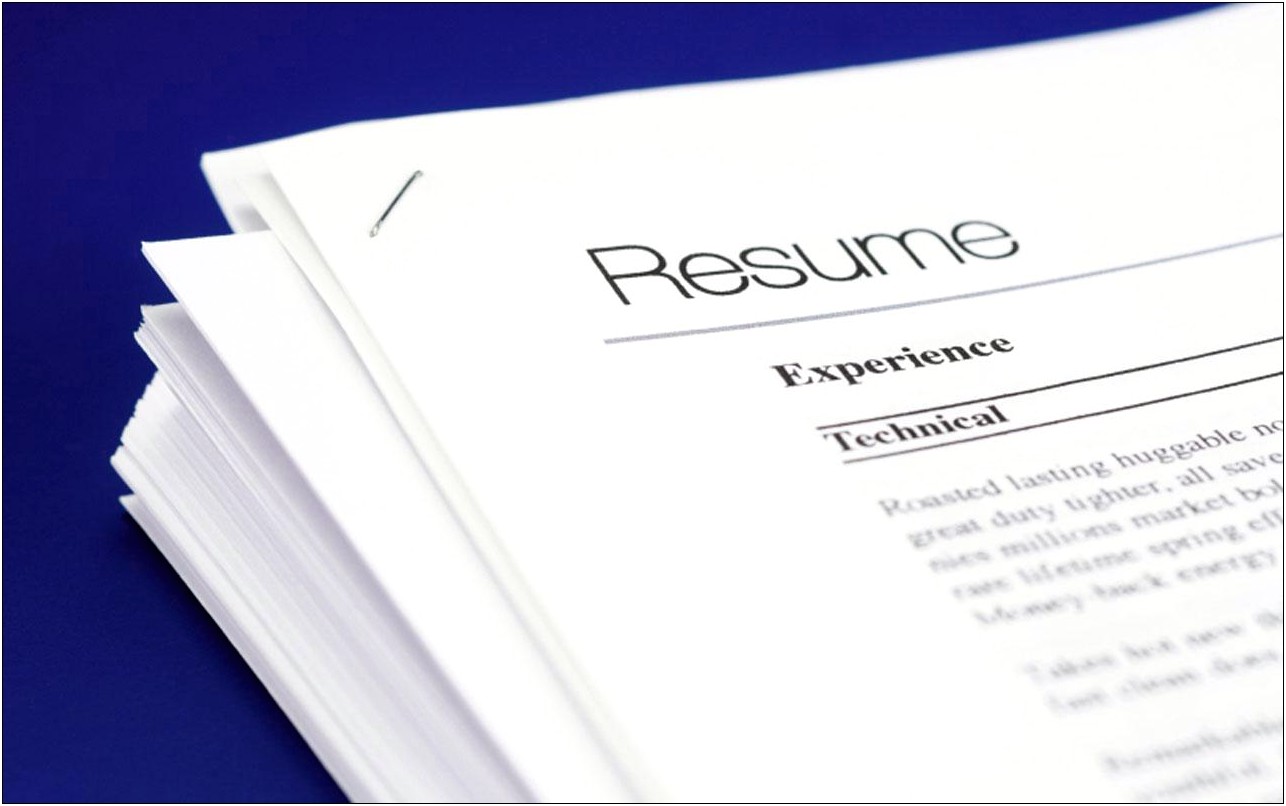 Rules Of Thumb For Work On Resumes