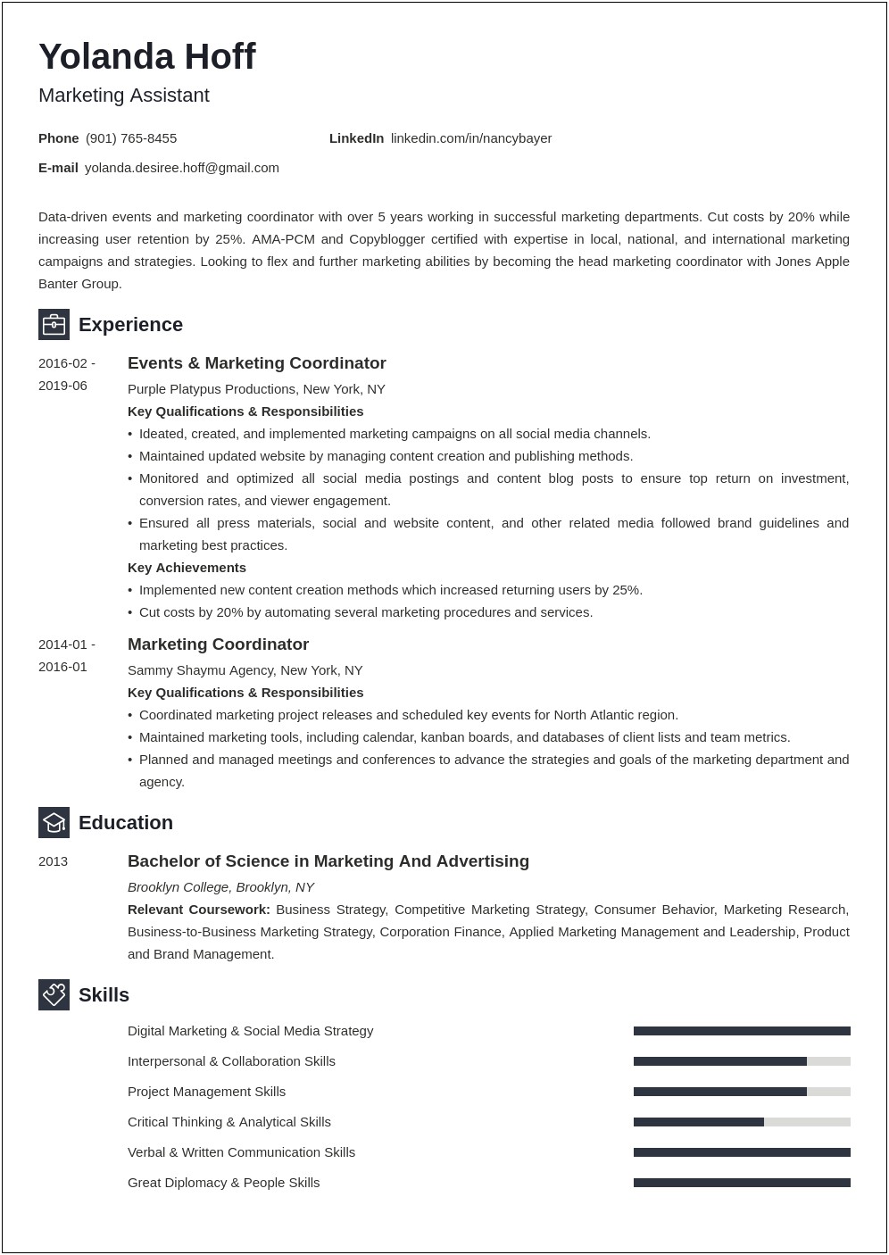 Sales Coordinator Job Description Resume