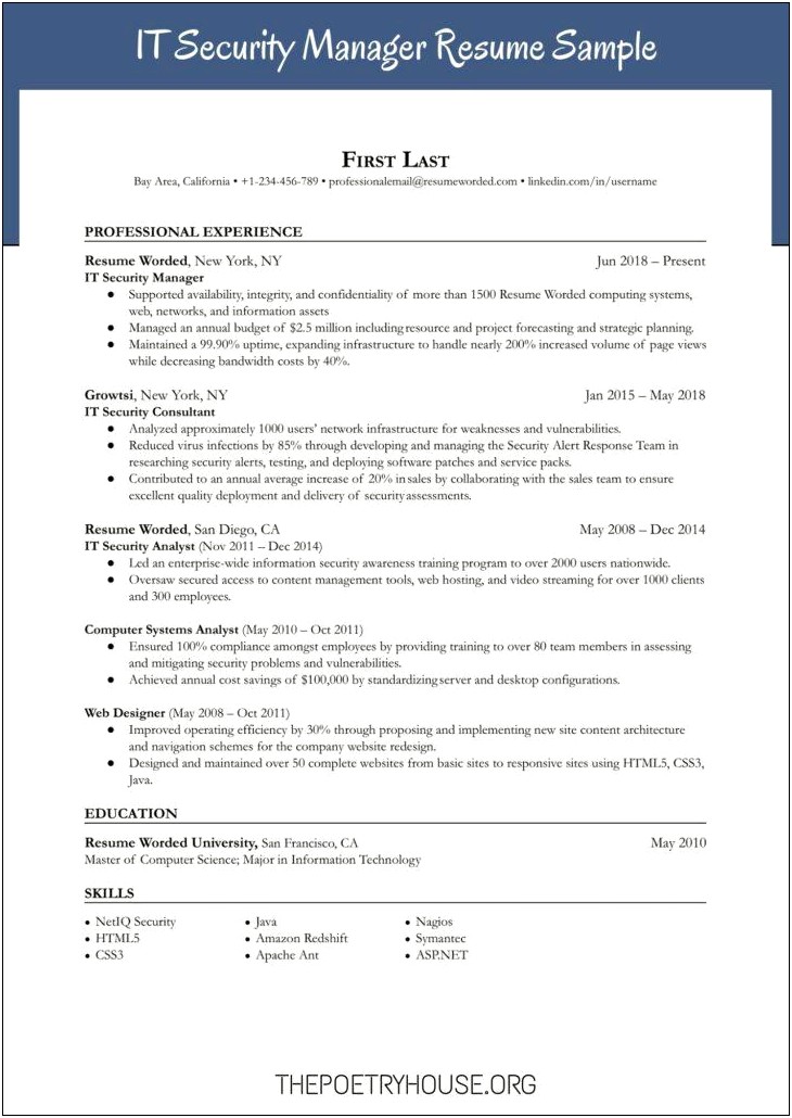 Sales Team Manager Resume Examples