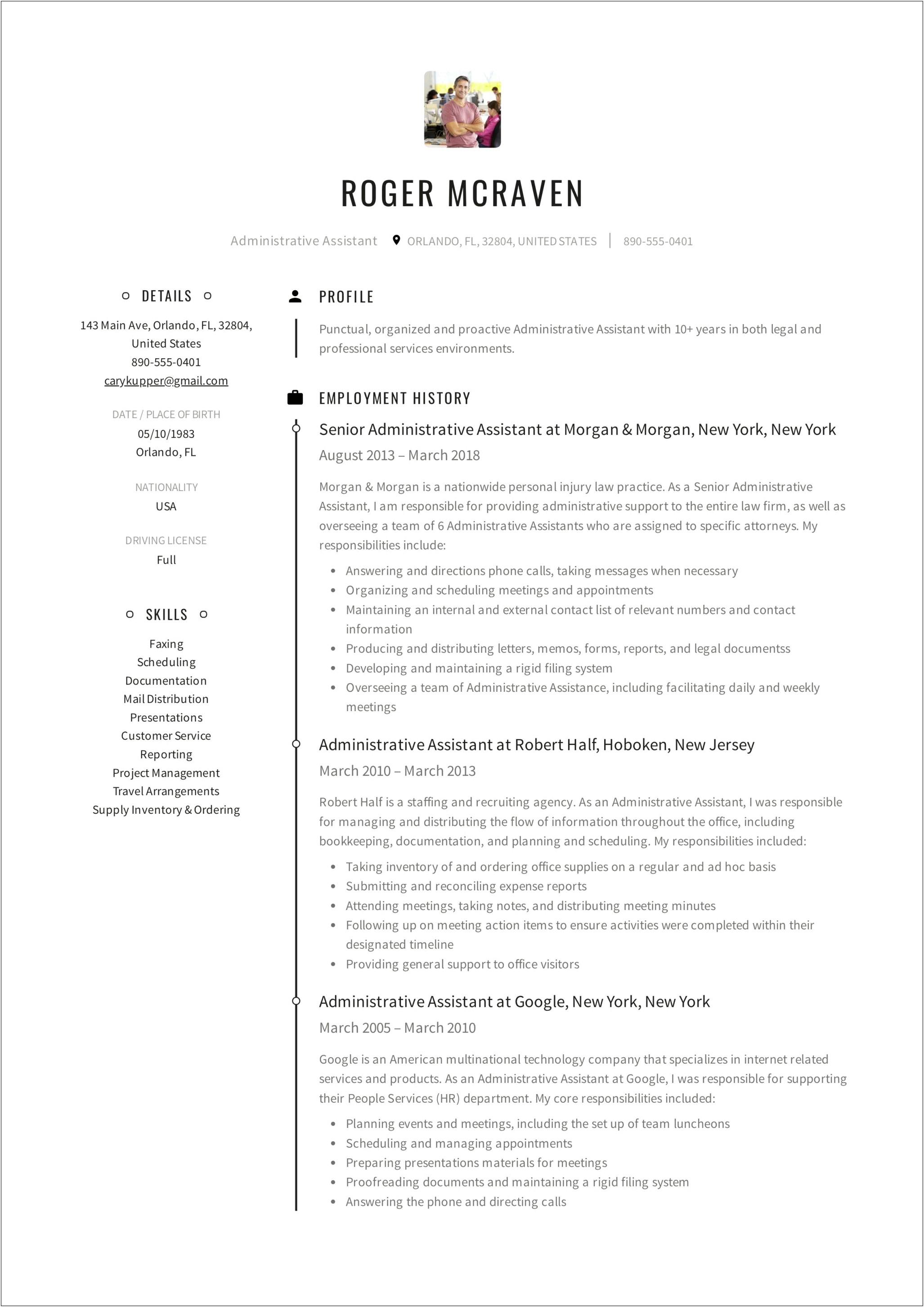Salesforce Administrator Assistant Resume Examples