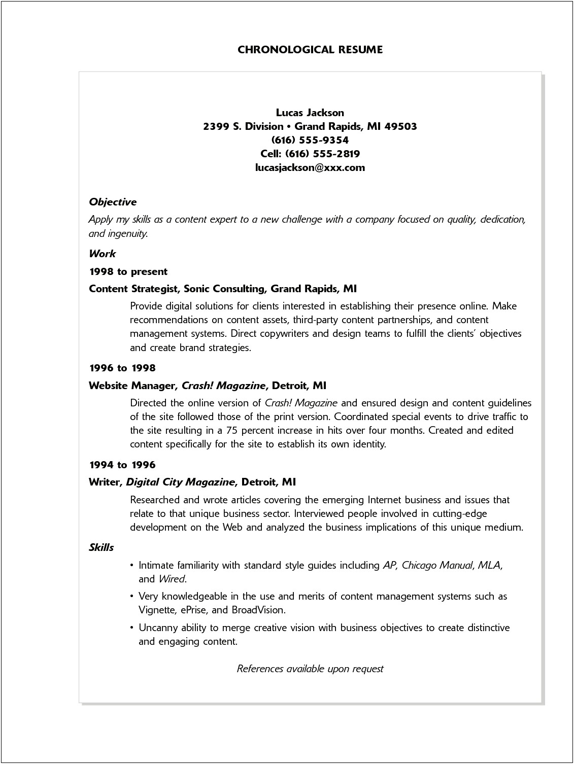 Sample Computer Skills Section Of Resume