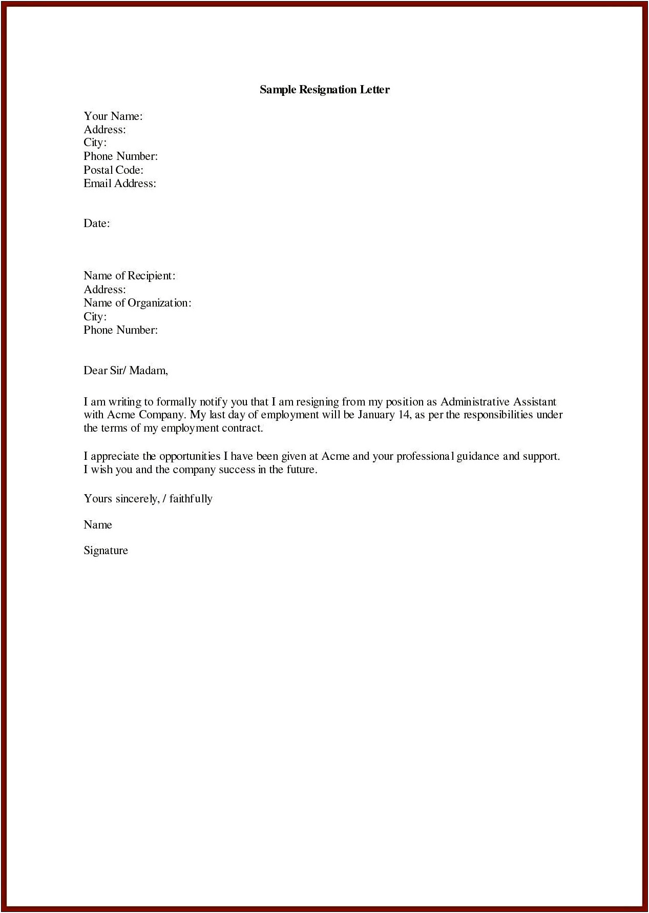 Sample Contractor Termination Lettergreat Sample Resume