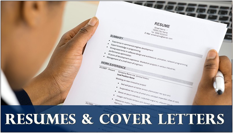 Sample Cover Letter Or Resume