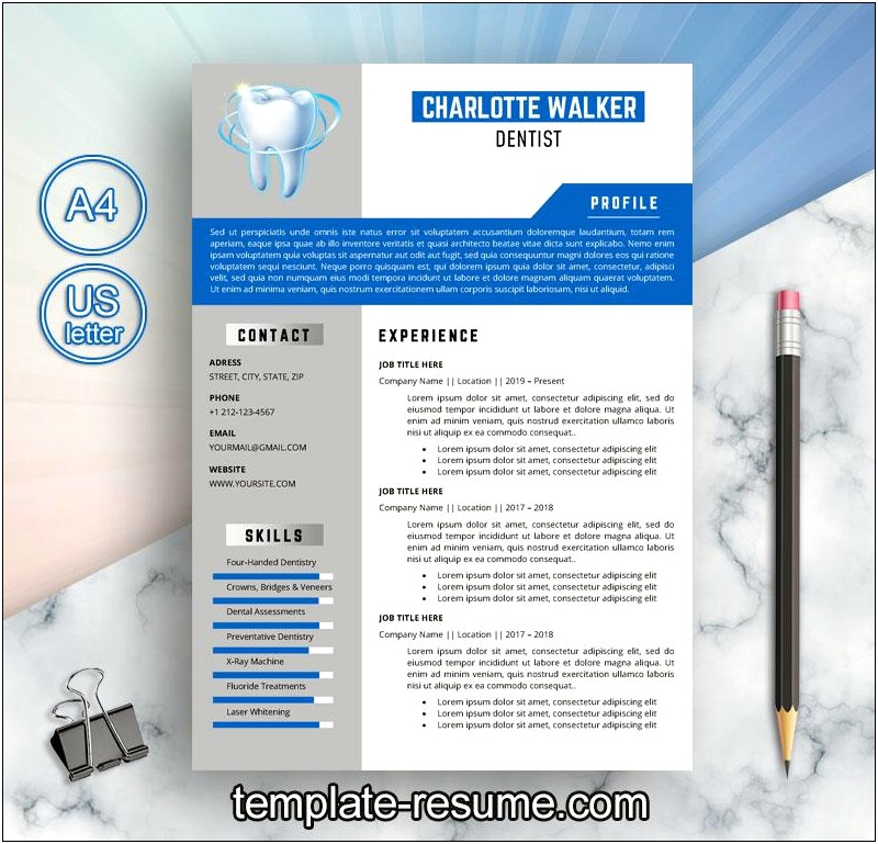 Sample Free Resume Format In Dental Field