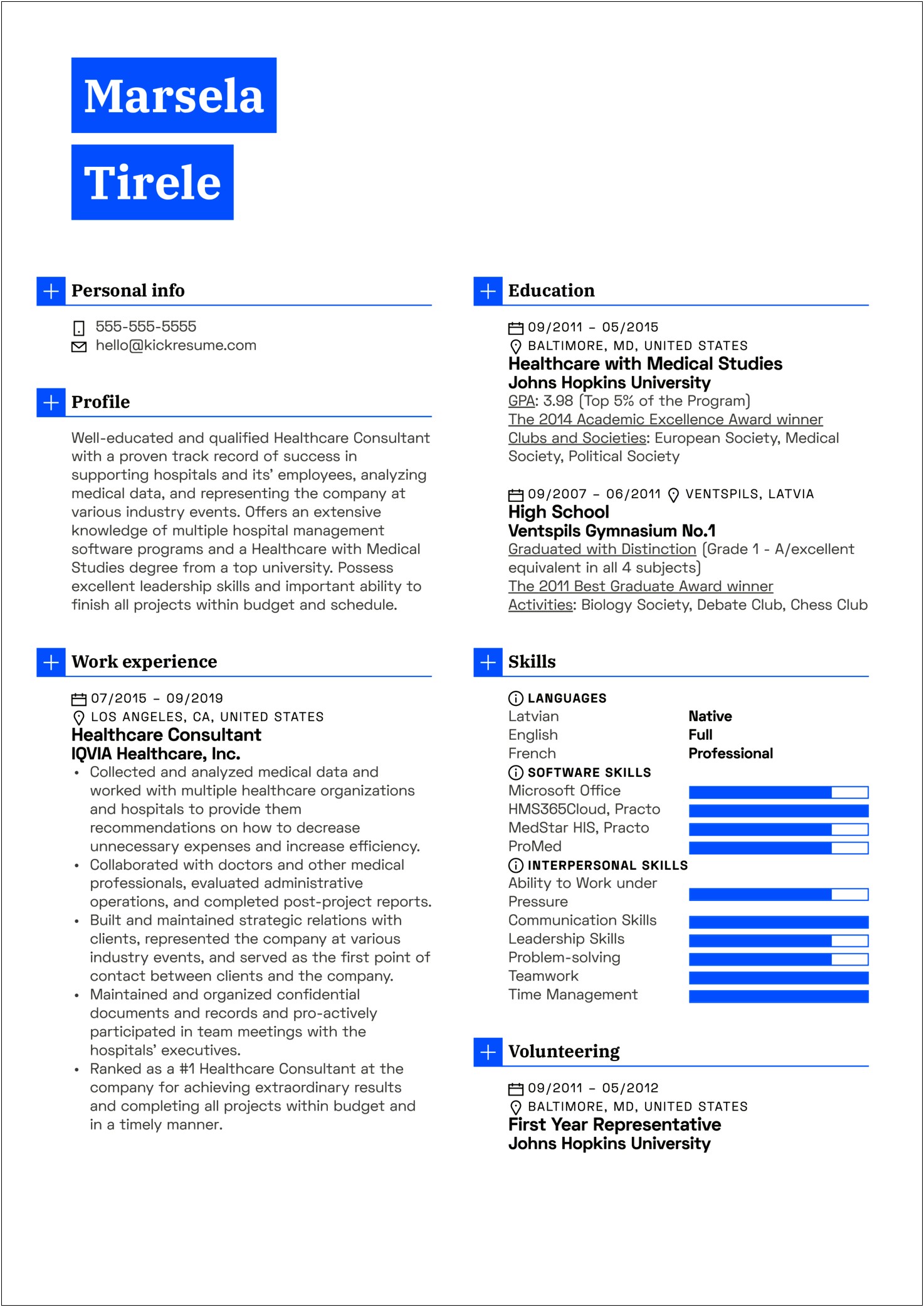 Sample Jhu Medical School Resume For Accepted Students
