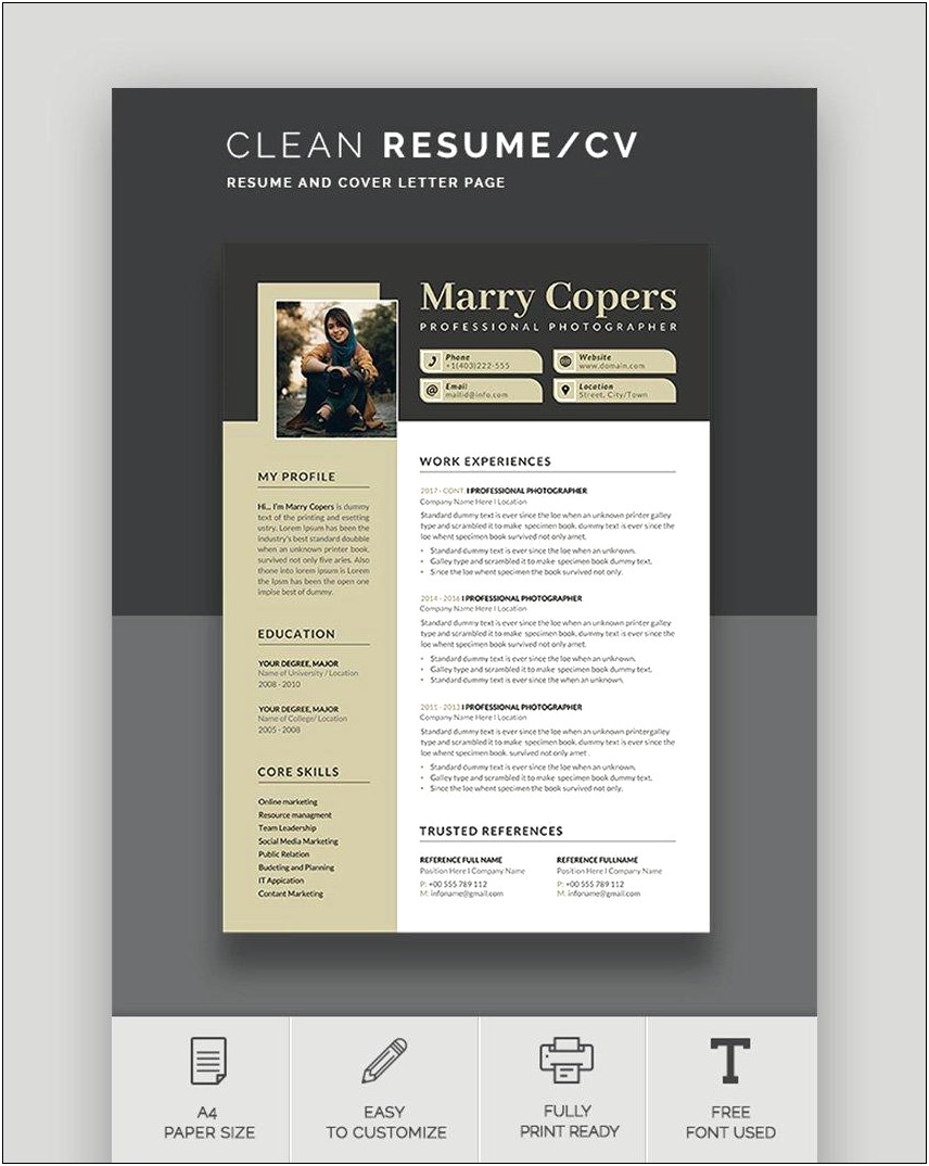 Sample Of A Excellent Resume