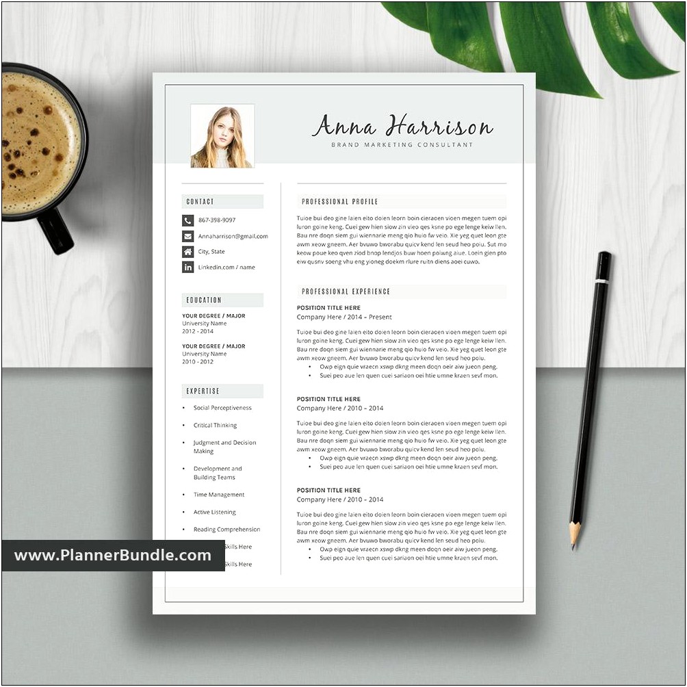 Sample Of Professional Resume And Cover Letter