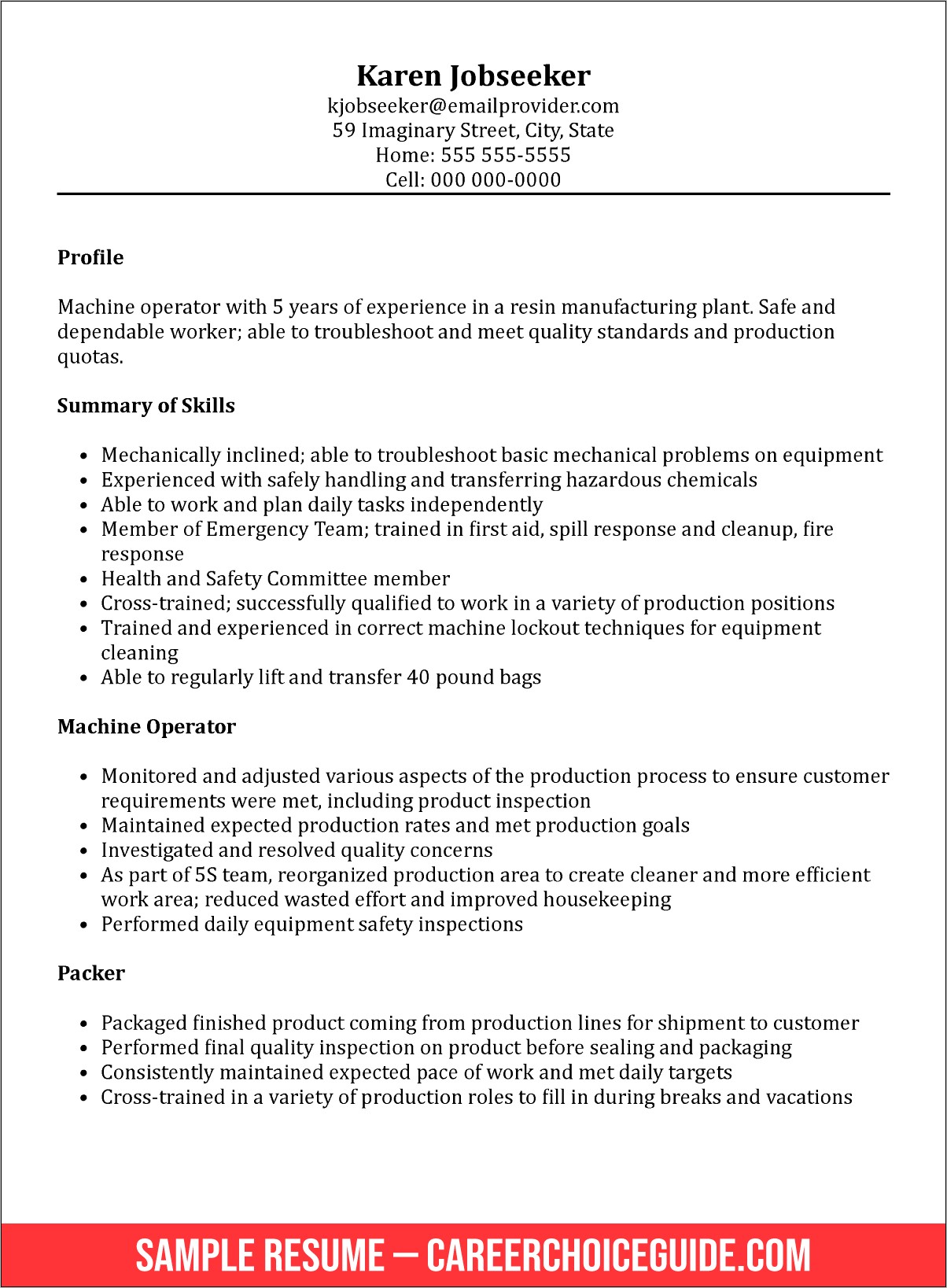 Sample Of Resume Skills Section