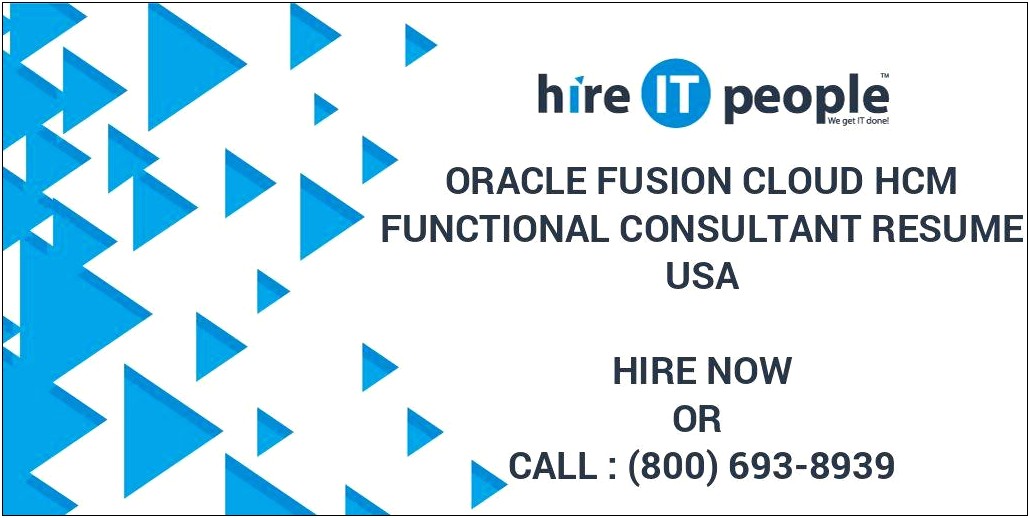 Sample Oracle Fusion Middleware Resumes