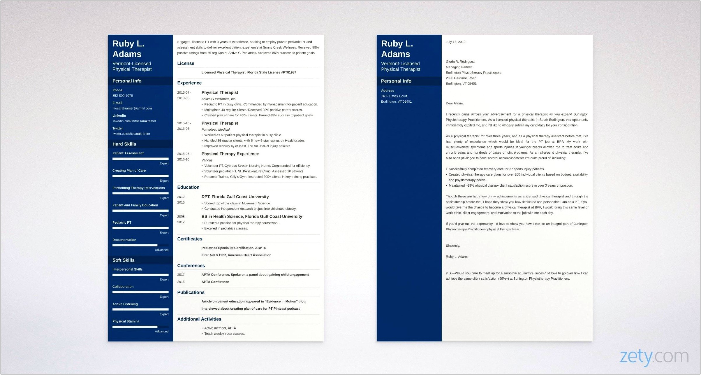 Sample Physical Therapy Aide Resume