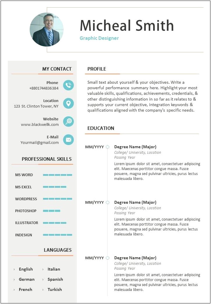 Sample Resume Biography Introduction Examples
