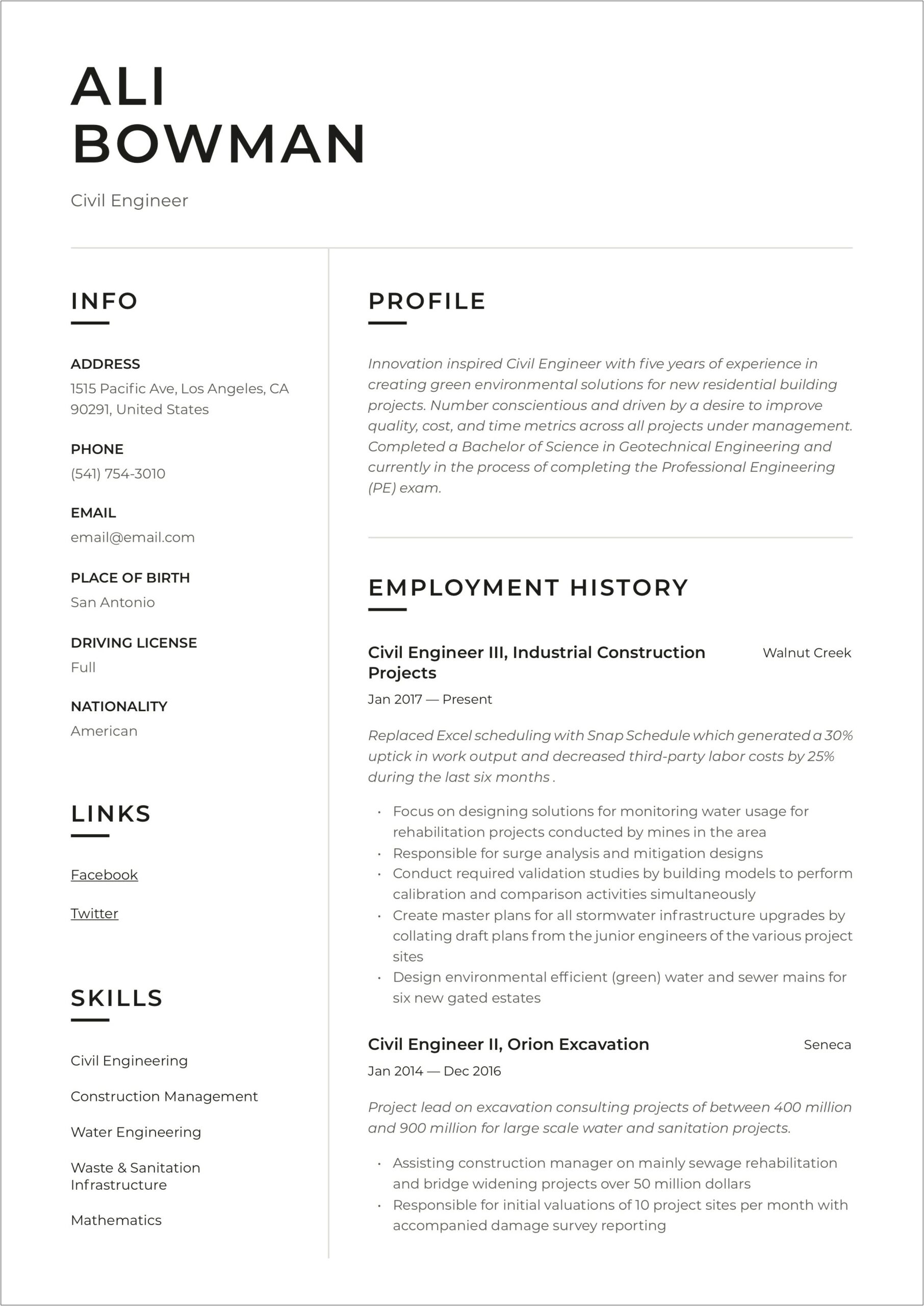 Sample Resume Civil Work Quotation Format