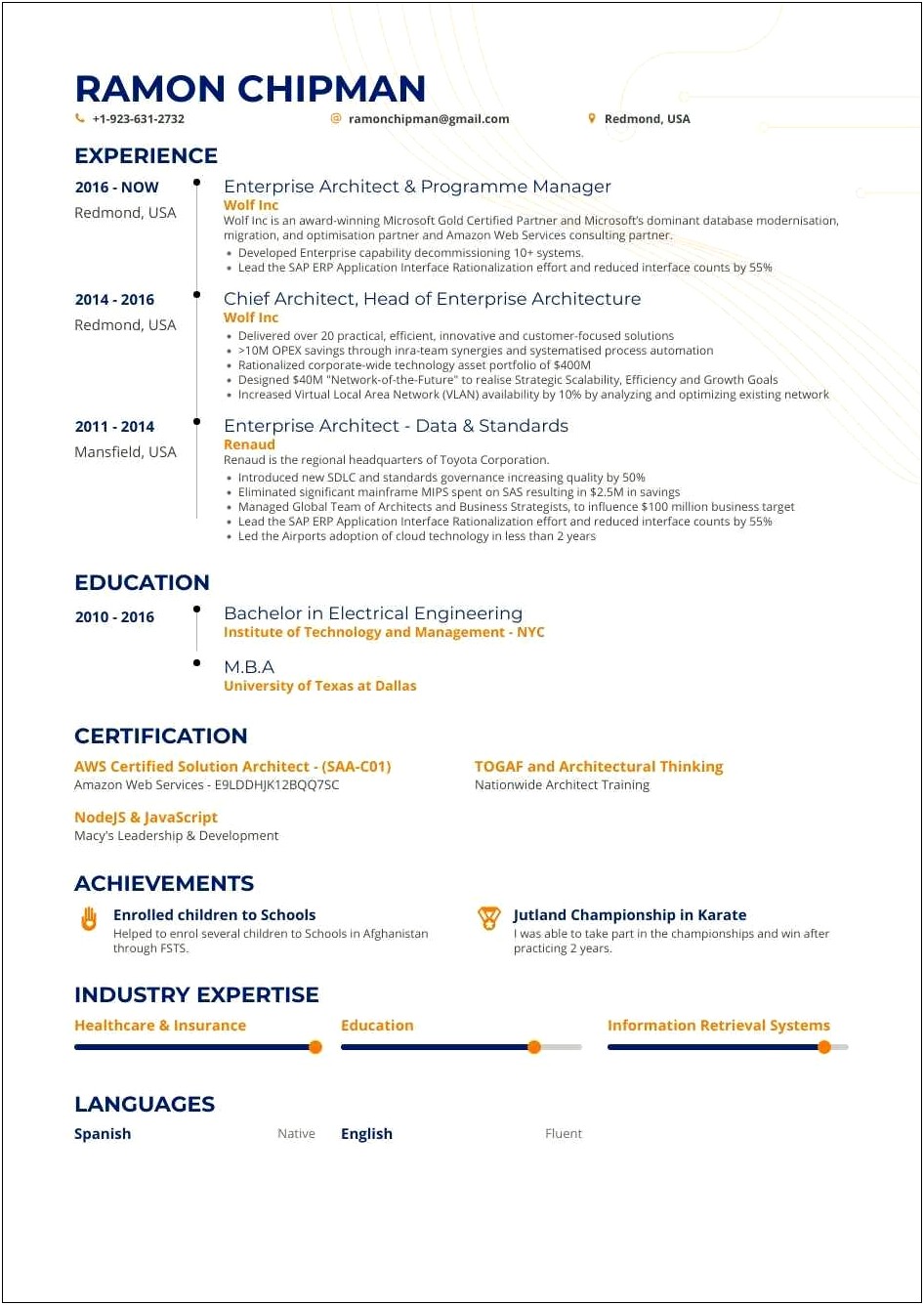 Sample Resume For 3 Years Experience In Mainframe