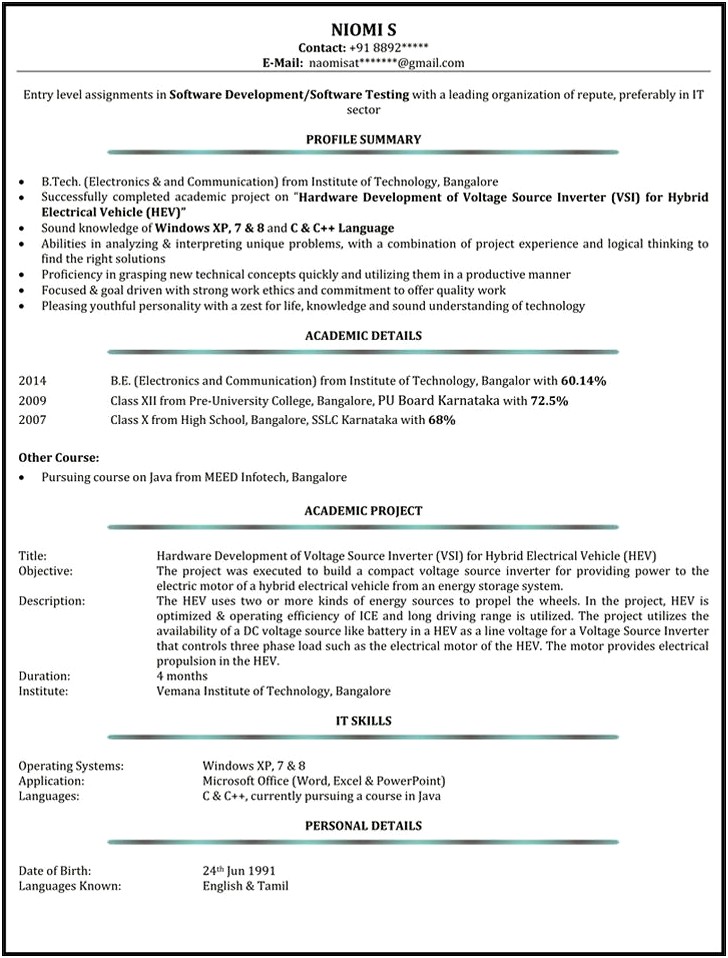 Sample Resume For Application Administrator