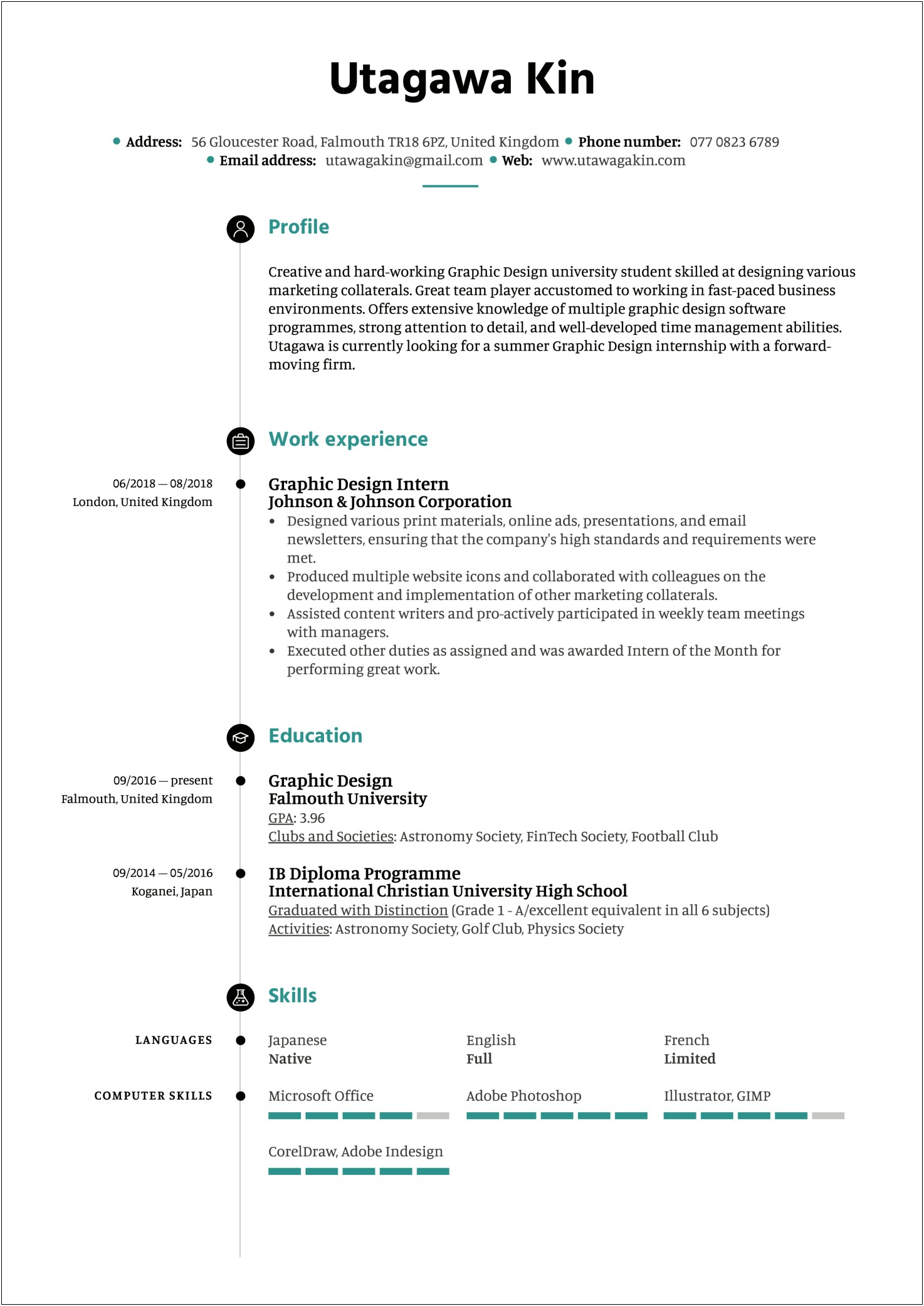 Sample Resume For Coop Student